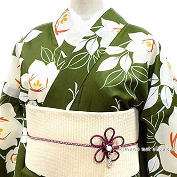 Amazon | (忘れな草) ブランド 女性浴衣【モスグリーン 抹茶緑